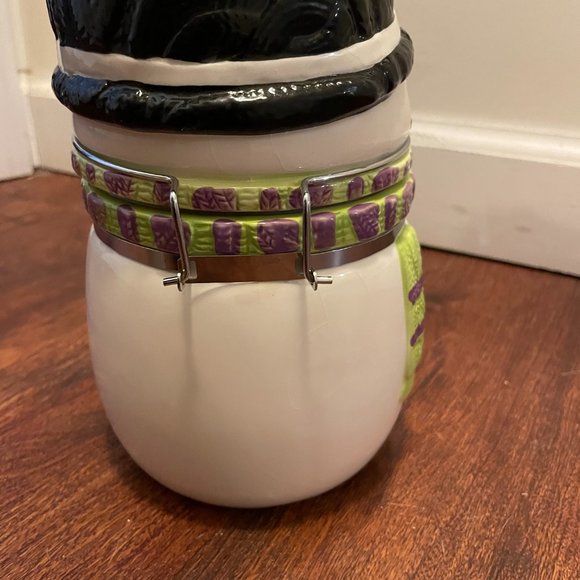 SWISS MISS Hot Cocoa Ceramic Snowman Christmas Canister - Picture 8 of 9